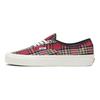 Authentic 44 DX Unisex Classic Casual Plaid Low-top Skate Shoes Red-brown VN0A5KX4RGR