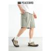 PEACEBIRD Men's Straight-Leg Cargo Capri Pants