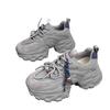 Thick-soled heightening dad shoes for women 2025 early autumn new mesh breathable and lightweight soft-soled sports and leisure shoes that are not tir