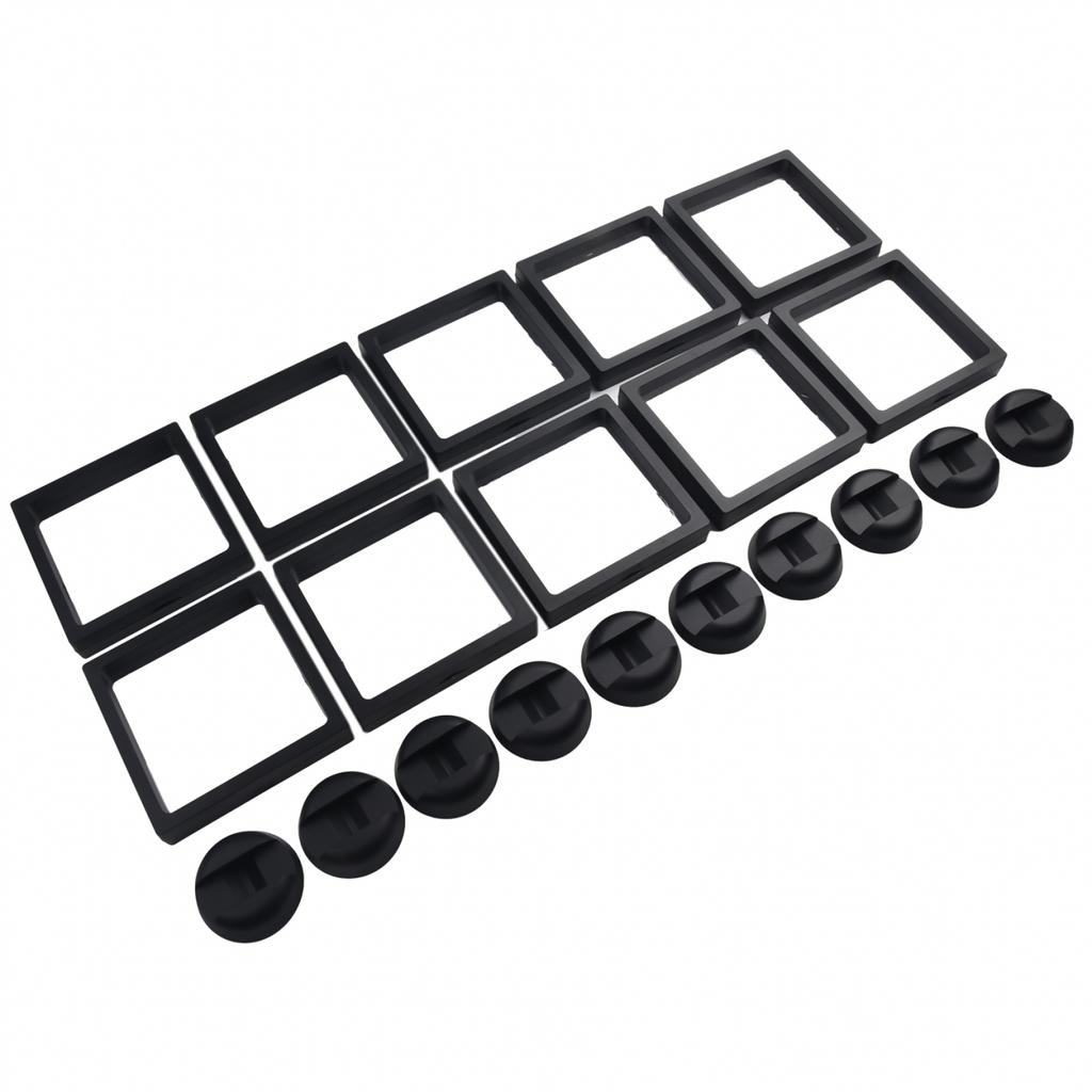 110x110mm Coin Holder 3D Floating Black Coin Frame