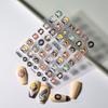 1PCS Anime One Piece Naruto Nail Stickers Nail Art Accessories Cartoon Luffy Uzumaki Naruto 5D Stickers Nail Parts