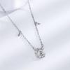 Bunny Necklace On The Moon Creative Sweet Cool Girl With Zircon Stars Zodiac Rabbit Pendant Guochao Sweater Chain