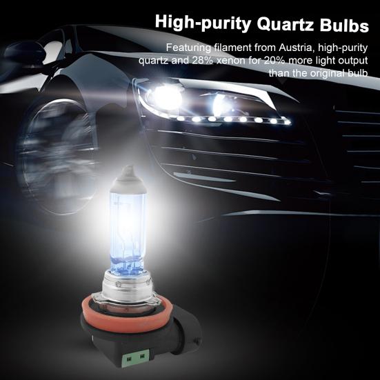 2 stuks H11 halogeen koplamplampen mistlampen 12V 55W wit 5000K superheldere universele autolamp koplamp vervangingsonderdelen