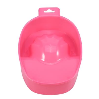 Nail Art Tips Hand Wash Soak Bowl Tray Polish Treatment Remover Manicure Spa Tool (Pink)
