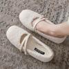 Flats Women Shoes Suede Fur Casual Sneakers Trend New Loafers 2025 Short Plush Winter Walking Buckle Woman Zapatos Mujer