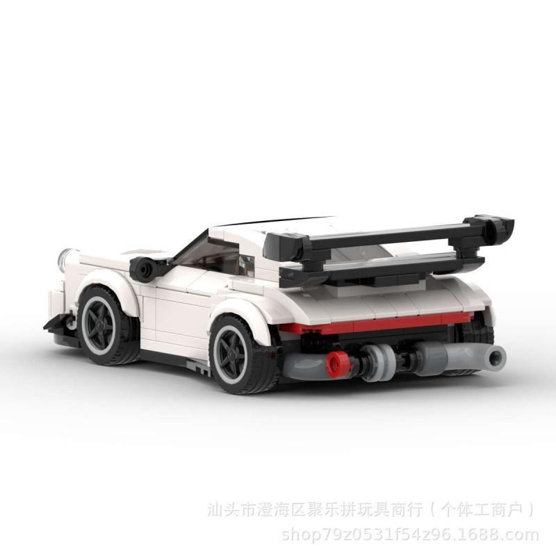 MOC Building Bricks Assembly Sports Car Racing Gift Model Educational Cross-border Toy