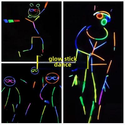 Colorful Fluorescent Dance Accessories: Luminous Sticks, Cheering Props, Stickman Glasses