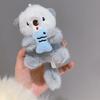 Pluche Dier Hanger Schattige Otter met Vis Sleutelhanger Hanger Gevulde Orang-oetan Tas Rugzak Bedeltje Cadeau voor Kinderen Vrienden