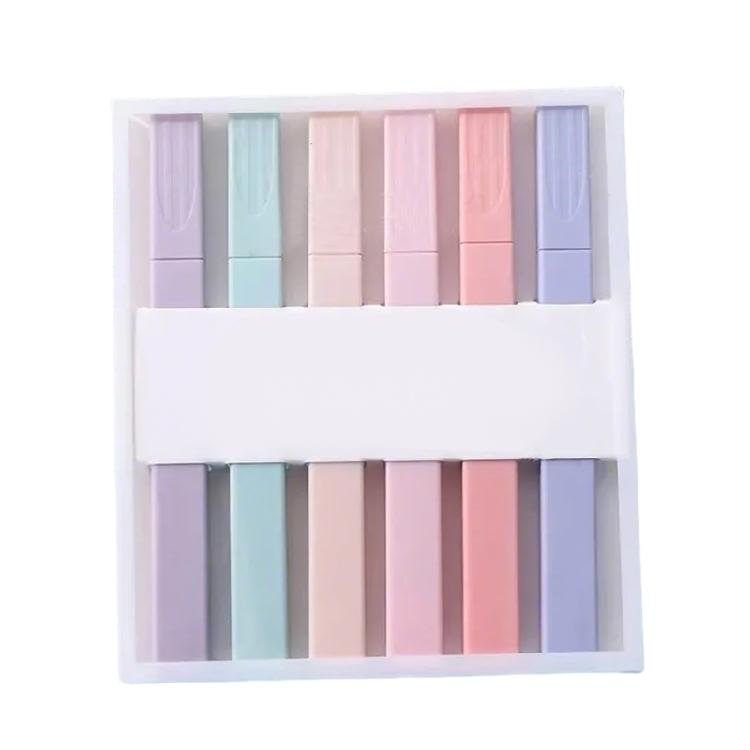 Zestaw 6 wielofunkcyjnych zakreślaczy Zakreślacz Biblijny Zakreślacz z końcówką dłutową Marker Fluorescencyjny dla Ucznia