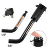 5/8"-1/2" Trailer Hitch Pin Lock Dual Bent P Anti-Theft Hitch Lock Receiver.