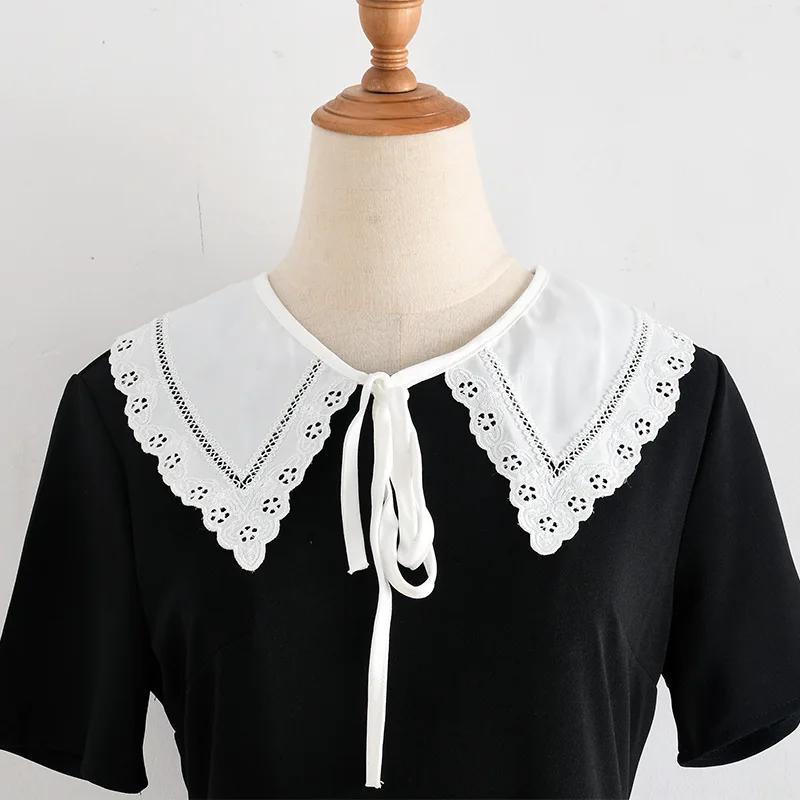 Women Formal Fake Collar Shawl Girls Shirt Removable Flase Collar Small Shawl Scarf Cape Summer Dress White Detachable Collars