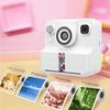   Print Camera White 2.4 Inch Screen 16X Zoom 1080P Digital Camera with Print Paper for Present