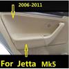 Microfiber Leather Door Handle Armrest Panel Cover For VW Jetta MK5 Golf 5 2005 2006 2007 2008 2009 2010 11  with Mount Fittings