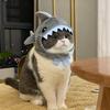 Yousheng Cute Shark Cat Hat Pet Costume Hat Adjustable Plush Shark Hat Kitten Fun Outfit Accessory for Holiday Parties Photography Cosplay