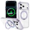 Applicable To iPhone17Pro Mobile Phone Case Two-color Symphony Gear Bracket 16Pro Magnetic Suction 15 Anti-drop 14 Protective Case