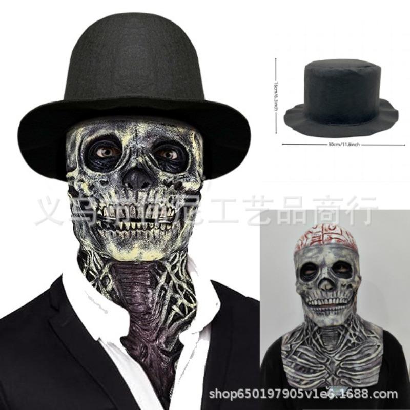 Halloween Cosplay Party Bar Cool Dress Up Mask Handsome Personality Young Grandma Grandpa Mask