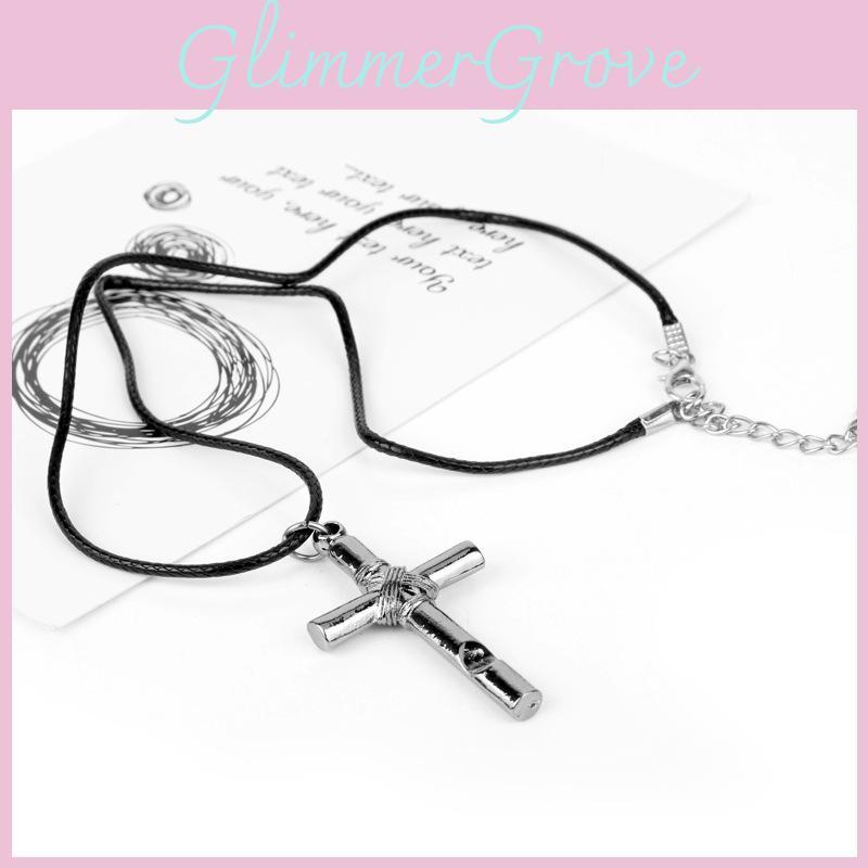 Hell Girl Cross Pendant Necklace With Alloy Design For Women And Men