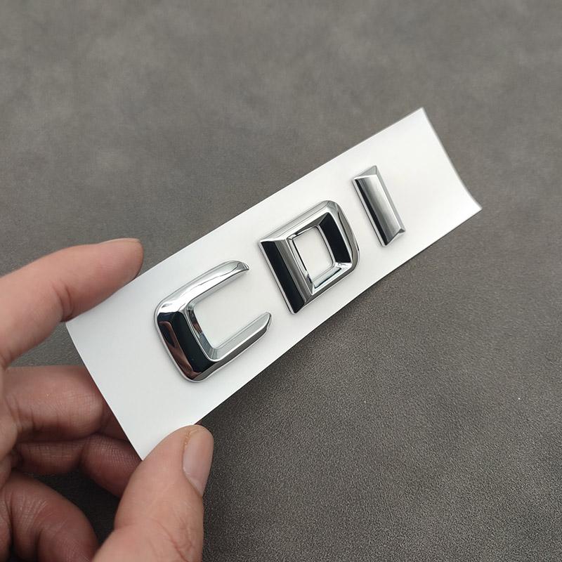 3d ABS Chrome CDI Logo Letters Car Trunk Emblem Badge For ML 320 270 C220 W204 A B GLK 220 CDI Sticker Accessories