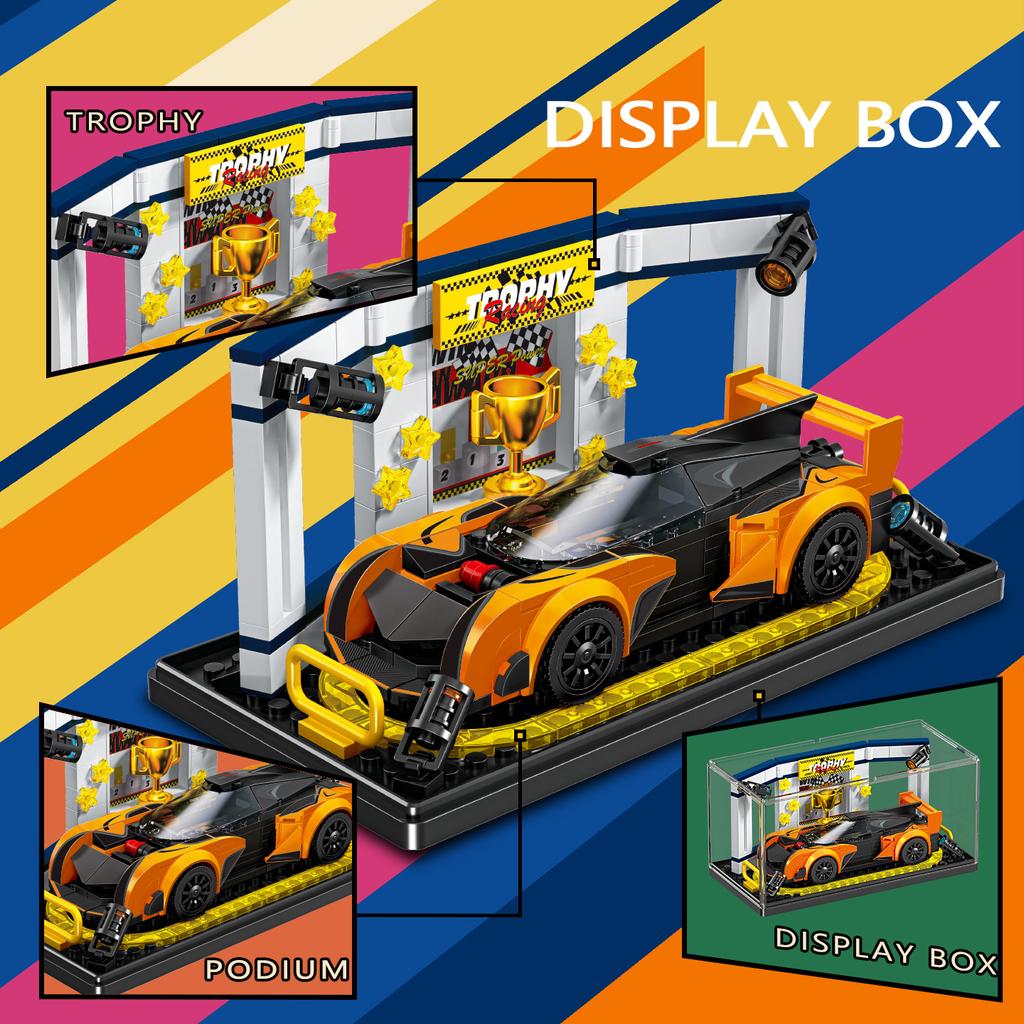 Non-Toxic Sembo Block 294Pcs Super Sports Car Assemblage Building Blocks Moc Racing Vehicle Models Construction Toys For Kids Holiday Gift