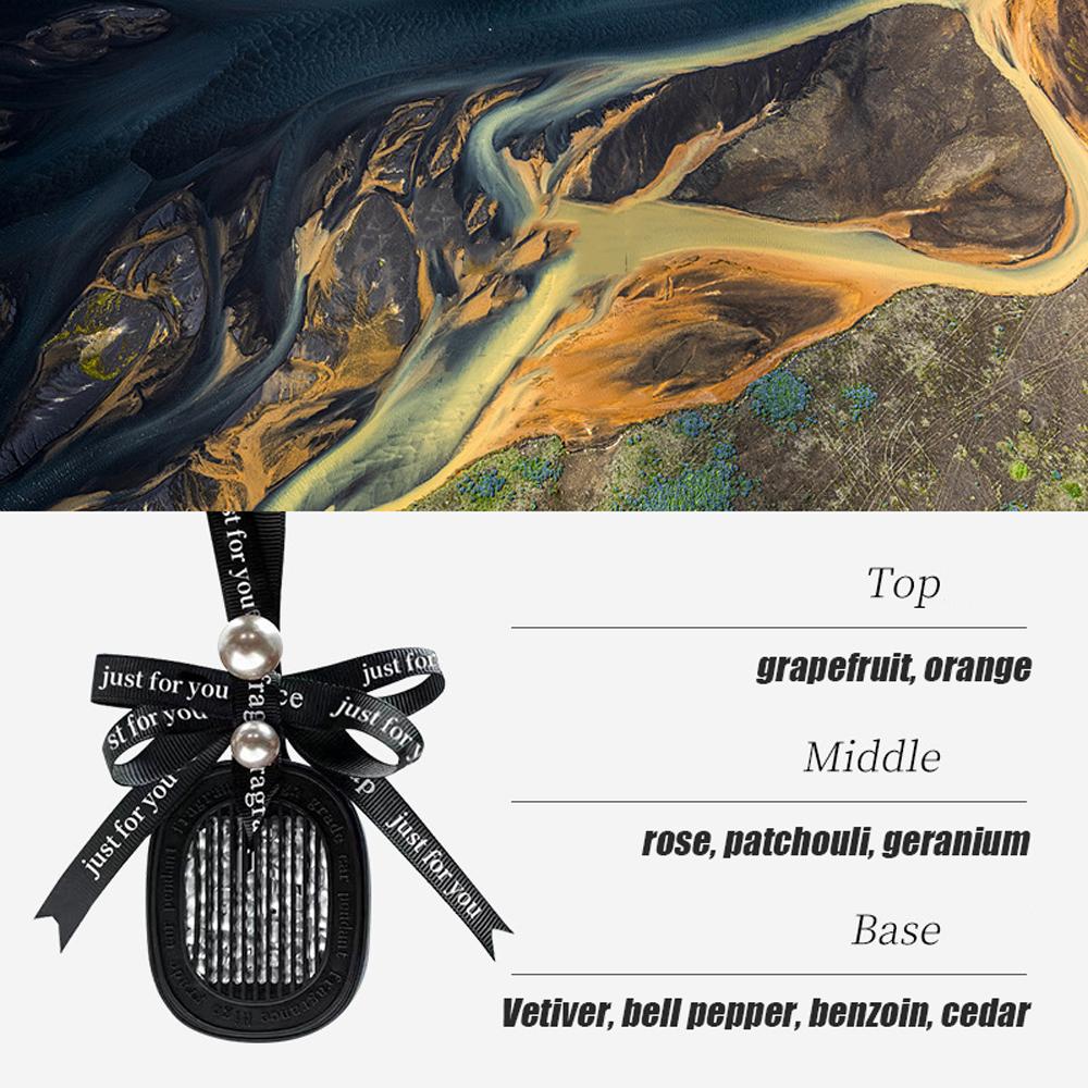 2Pcs Car Aromatherapy Diffuser Pendant High-End Long-Lasting Light Fragrance 7 Fragrance Pendants for Toyota Mercedes-Benz Bmw