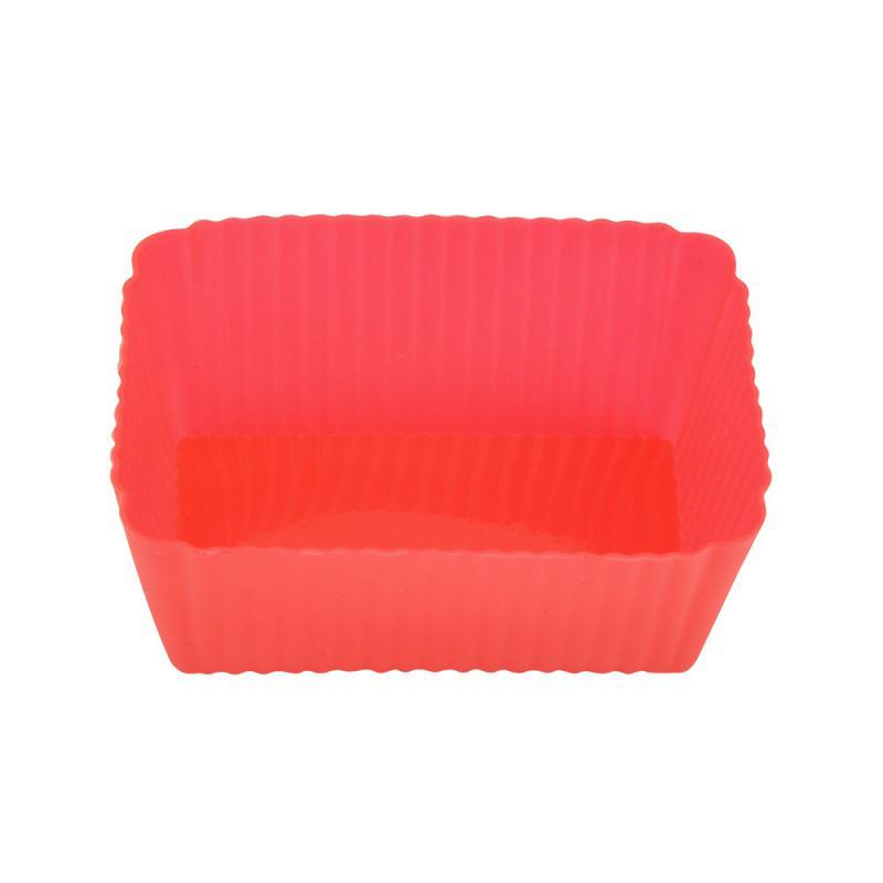 5Pcs Silicone Cake Mold Rectang Muffin Cupcake Baking Molds Reusable Diy Cake Decorating Tool Wedding Birthday Party Decorations