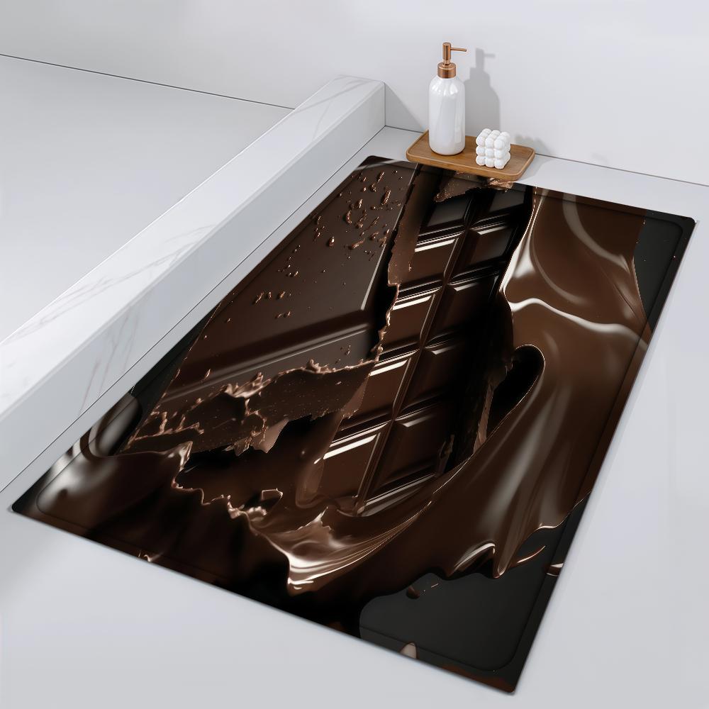 

Door Chocolate Mat Bar Bedside Entrance Bath Floor Food Decoration Corridor Door Mat Carpet Living Room Balcony 40cm x 60cm