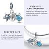 New Silver Plated Charms Beads Turtle Starfish Shell Sea Blue Summer Beads Fit Original Charms DIY Woman Jewelry Gift