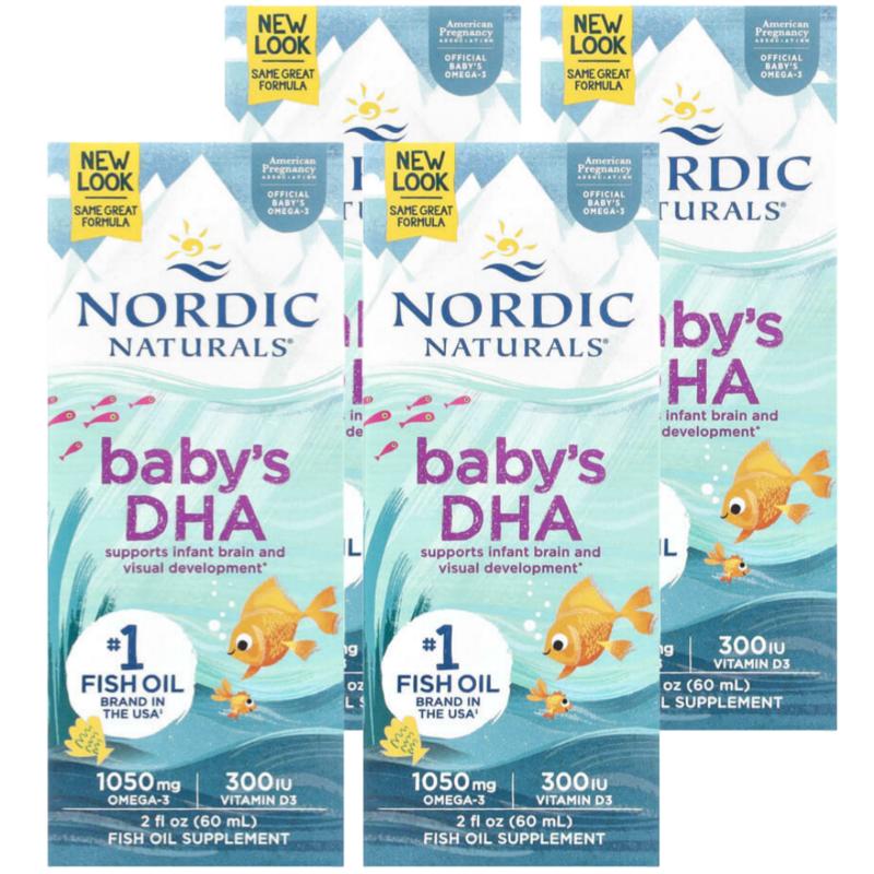 

Nordic Naturals Baby DHA 1050 mg + Vitamin D3 300 IU, 60ml, 4 units