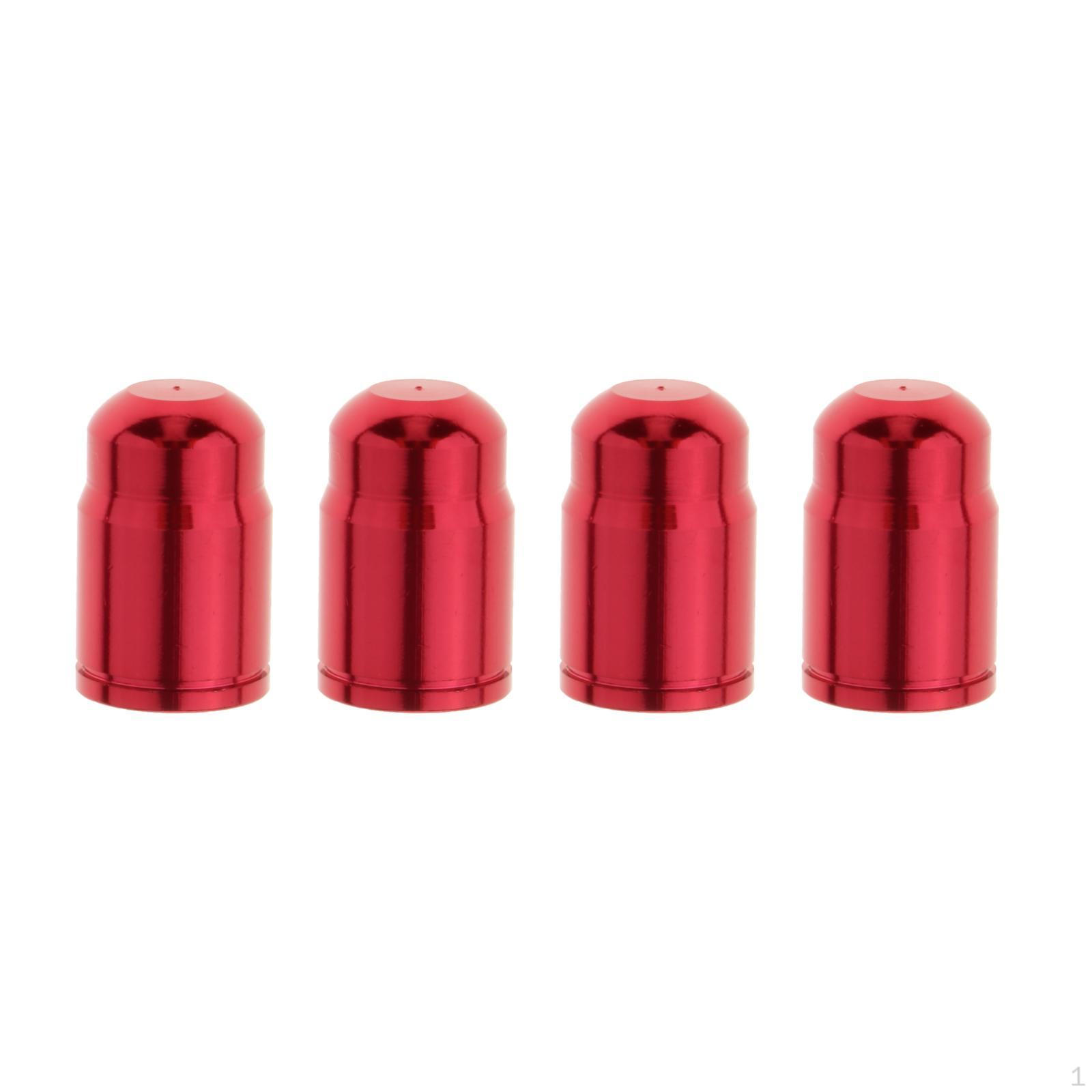 

Bike Valve Stem Caps Aluminum Valves Dust Racing Schrader Red