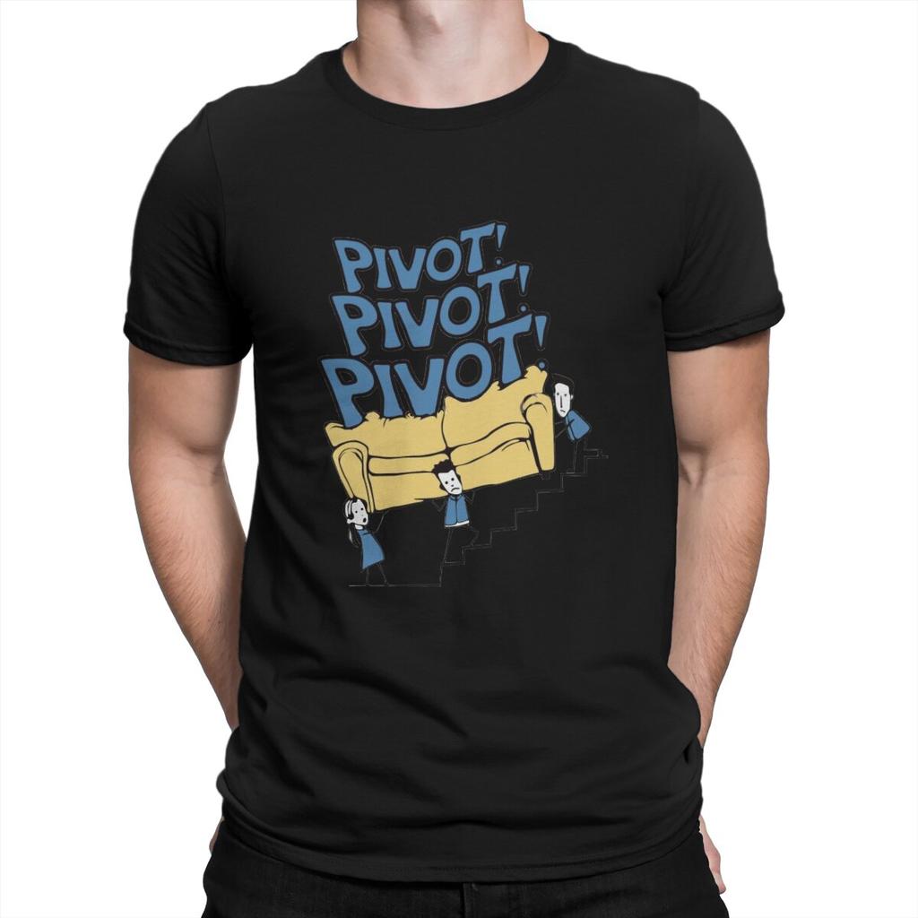 Friends TV Play Pivot Tshirt Homme Mens Tees Polyester T Shirt For Men