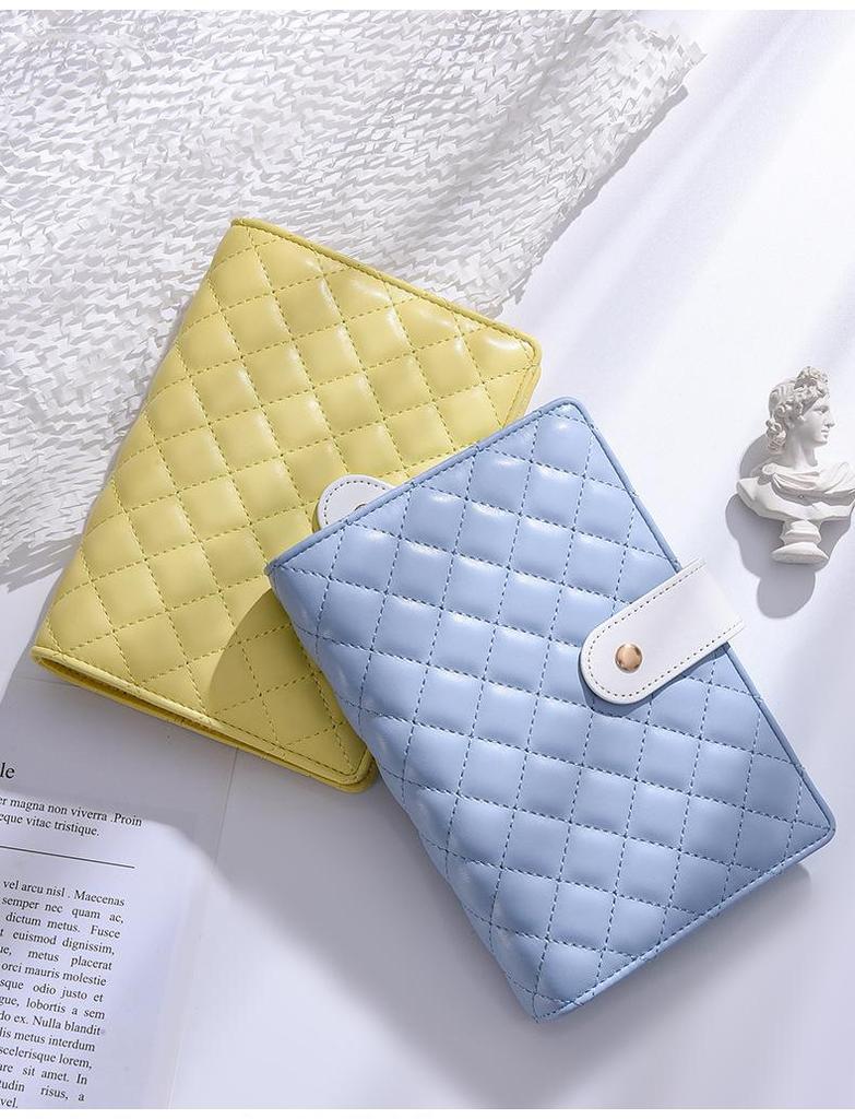 A6 Macaron Handy Notizbuch: PU-Leder Umschlagmappe & Bargeld-Organizer