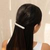 Retro Long Golden Metal Smooth Hammered Hairpin Minimalist Senior Hair Loop Accessories Ponytail Hair Pin Headwear Charm Jewelry