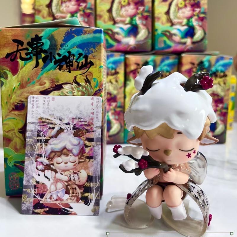 Mimi Leisurely Immortal Series Blind Box Cute Handmade Action Figure Mystery Box Model Toys Girl Birthday Gift Desktop Ornament