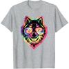 Cool Wolf Funny Wolf Lover Wildlife Men Boys Kids T-Shirt