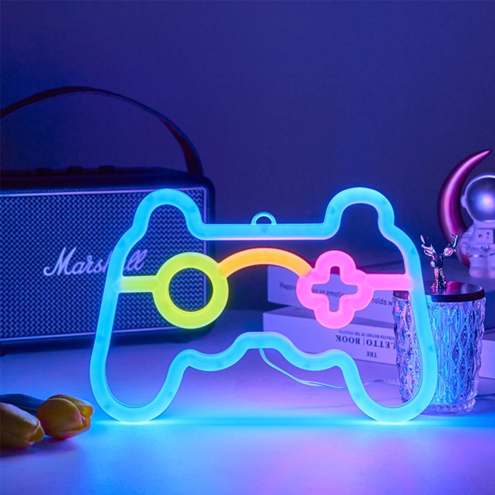 Gamepad Fire Moon Star LED Bright Neon Light Night Sign Modeling Lamp Room Wall Art Decoration Wholesale Xmas Birthday Wedding