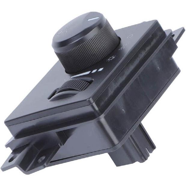 EUPLI 56049116AB Front Headlight Switch, Black, Lever Actuator, Manual Operation, Plastic Material, Fit 2006-2009 Dodge Durango