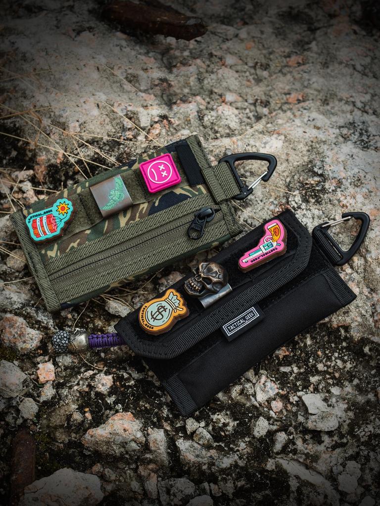 TACTICAL GEEK Storage A2 EDC Pouch Organizer with Nylon Coin Purse and Storage Small Pocket Organizer for Compact Gadget Pouch for Everyday Carry