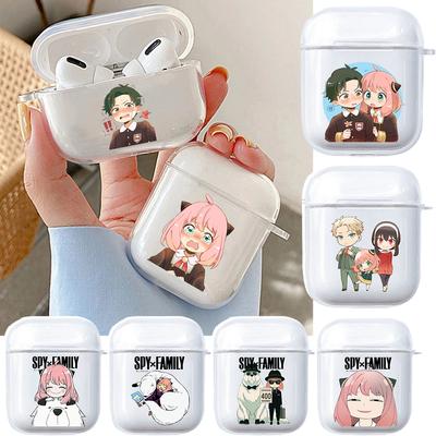 Anime SPY × AİLE Kılıf Airpods için 1 2 3 Pro Airpod Pro 2nd Kawaii Anya Koruyucu Kapak Sevimli Karikatür Kutusu Hava Pod Kapak Funda