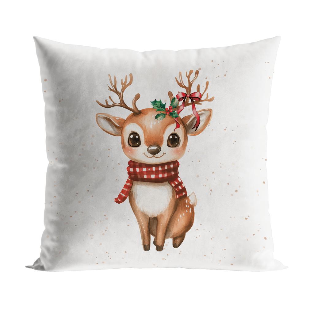 Deer - Decorative Pillowcase - 40X40 - White