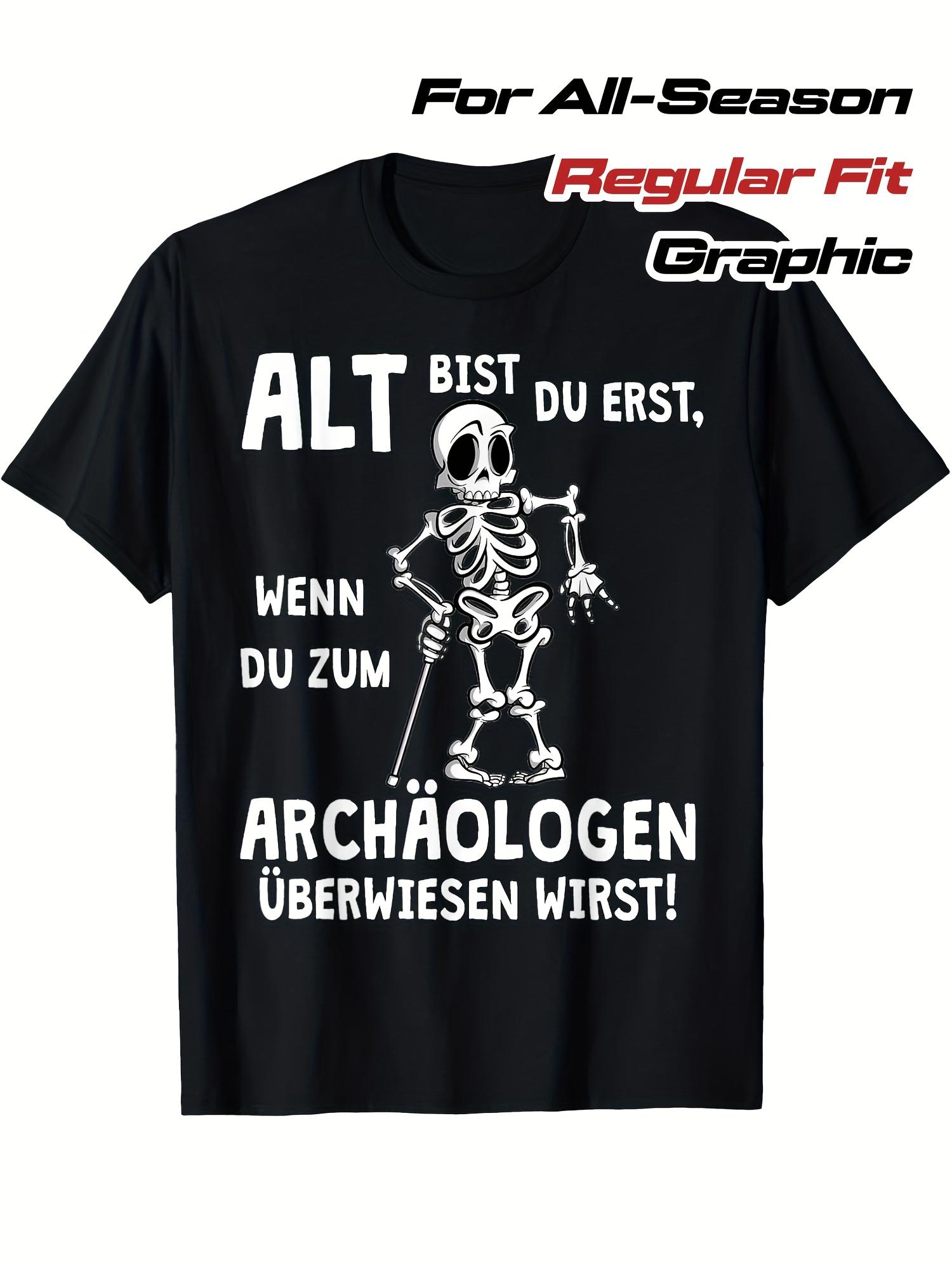 Long Sleeve T-Shirt y2k German Saying T 4XL