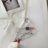 Fashion High Quality Pvc Handbag Transparent Eye-Catching Jelly Bag Zipper Multifunctional Simple Style Women'S Shoulder Bag New