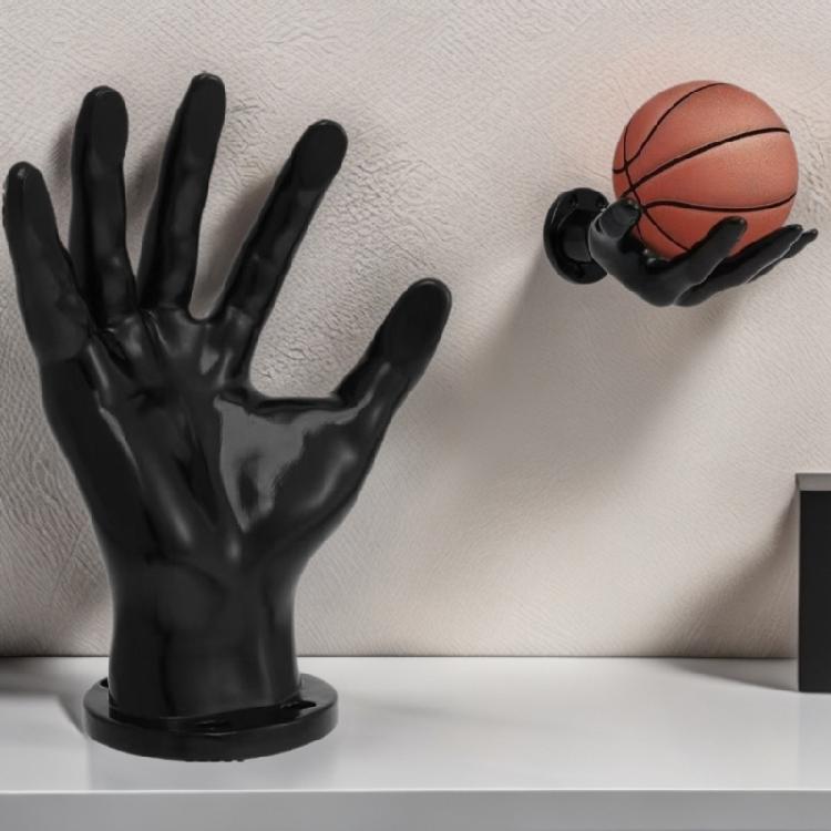 Sports Themed Hand Model Display Stand Elegant Surfaces For Basketball Football Decors Multiple Use Across Environment