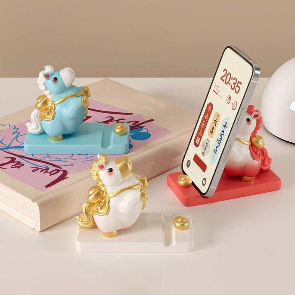 Horse Mascot Mobile Phone Stand Pony Shape Cell Phone Bracket  Phone Accessories