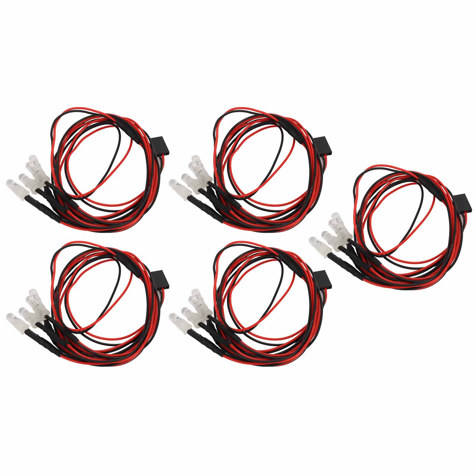 

Набір RC ліхтарів 5 шт. 7.4V 5мм 2 сині 2 зелені світлодіоди силіконовий дріт аксесуар для RC ліхтарів для Traxxas для