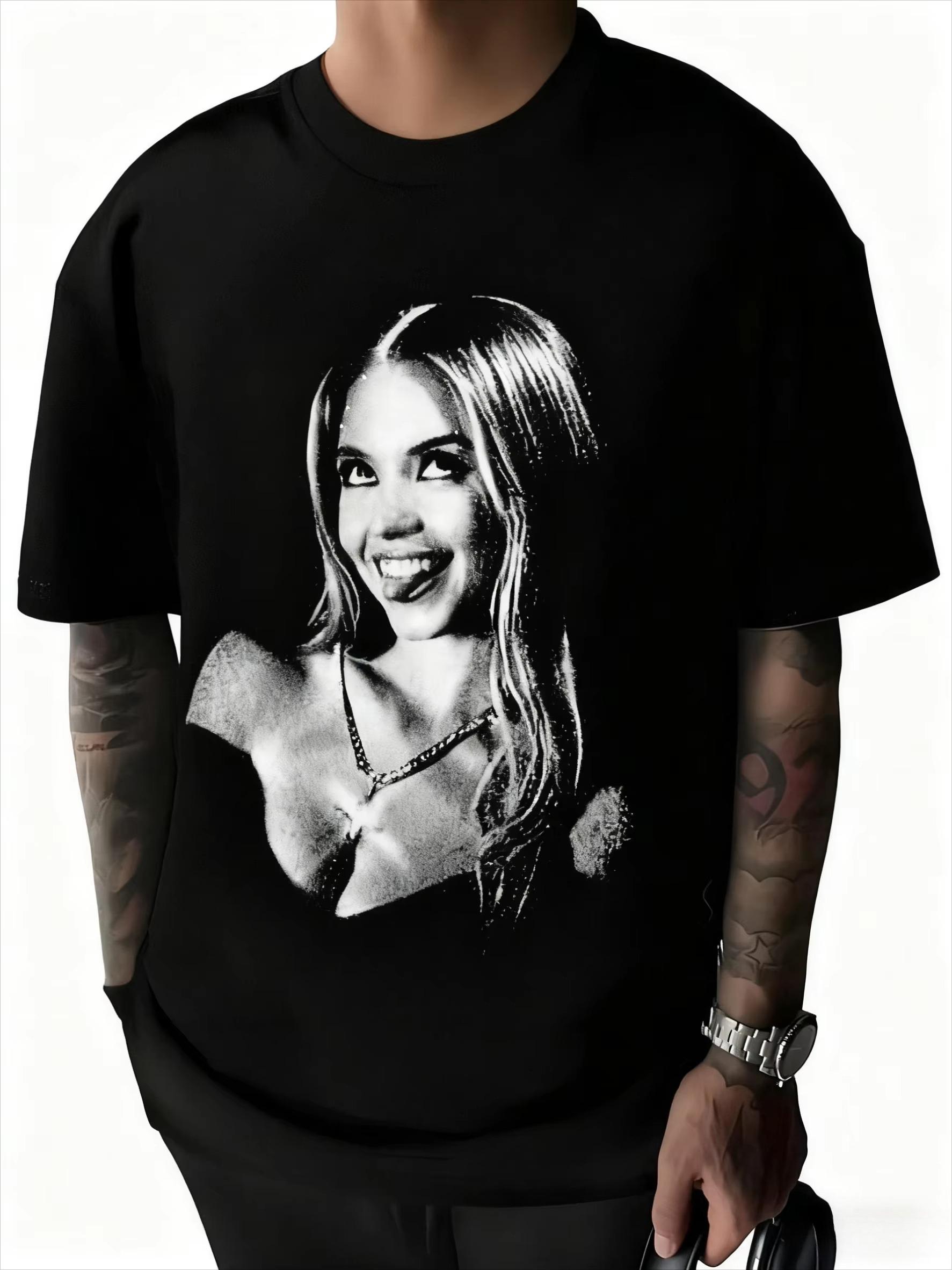 

Summer Sydney Sweeney W01 Comfortable Men s Round Neck Short Sleeved Casual Pure Cotton Outdoor Holiday T-shirt - Men s Summe... 5XL різнокольоровий