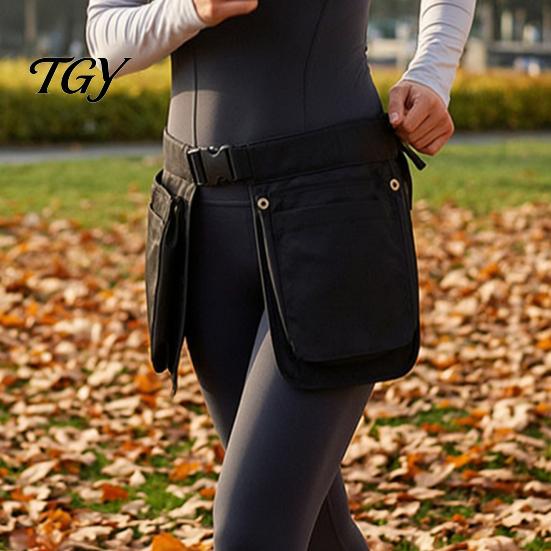 Hiking Waist Pocket Multi-function Belt Apron Bag for Outdoor, Large Capacity Multi-Pocket Adjustable Pouch, Waistband Fanny Pack Women and