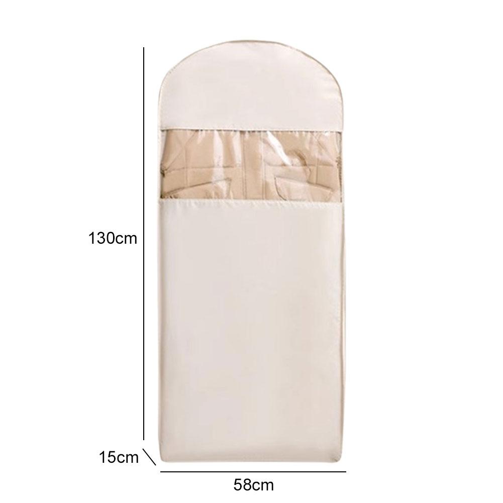 Space Saving Hanging Garment Bag with Self Compression Zipper Space Saver Closet Organizer Coat Storage Bag for Closet Storage