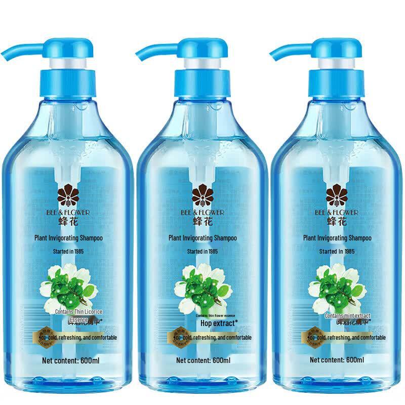 Feng Hua Plant Refreshing Mint Shampoo (3 x 600ml)