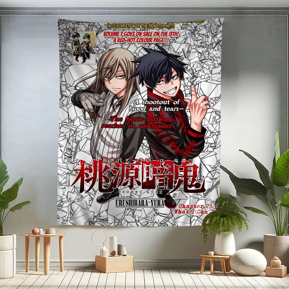 Hot Anime TTougen AAnki DIY Wall Tapestry Art Science Fiction Room Home Decor Wall Art Decor