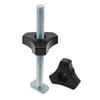 T Bolt Knob Kit - Miter Track Sliding Nut T-Slider T Slot T Bolt and Nut Set - T Screw and Plastic Knob Nut - Jigs Screw Fixture